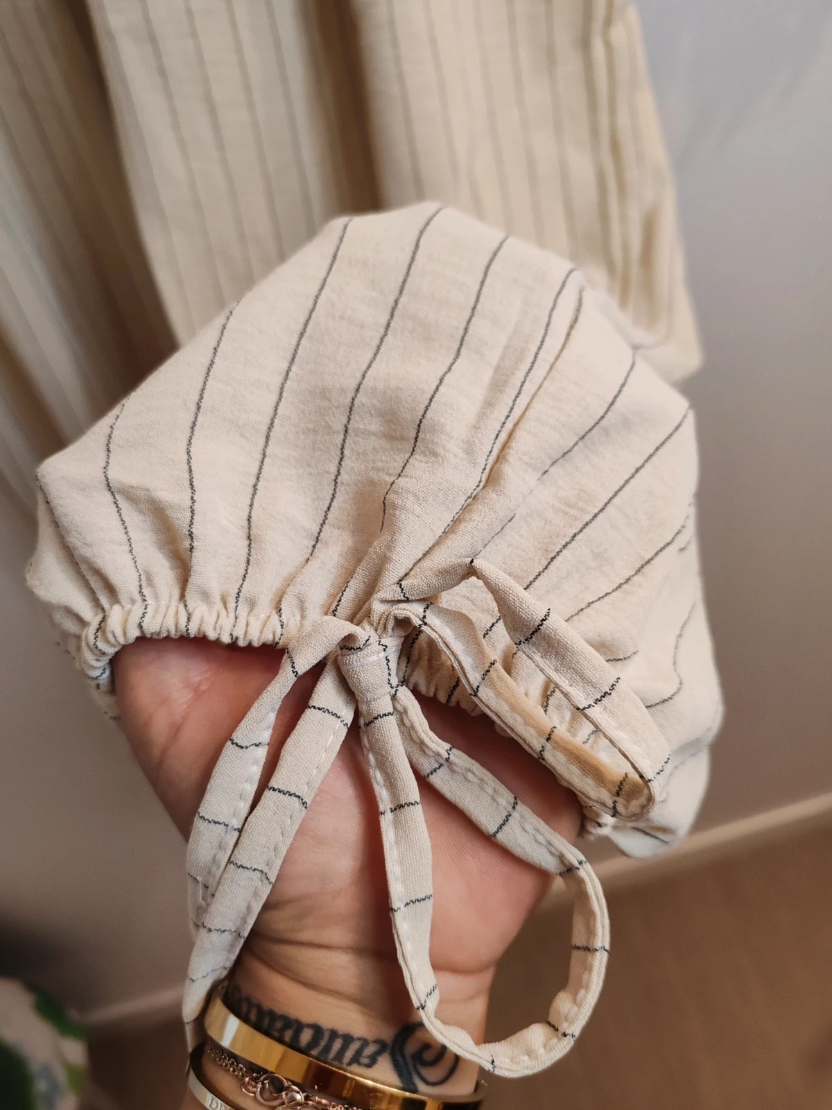 Pantalon beige et marine – Sunshine – taille Taille unique 2