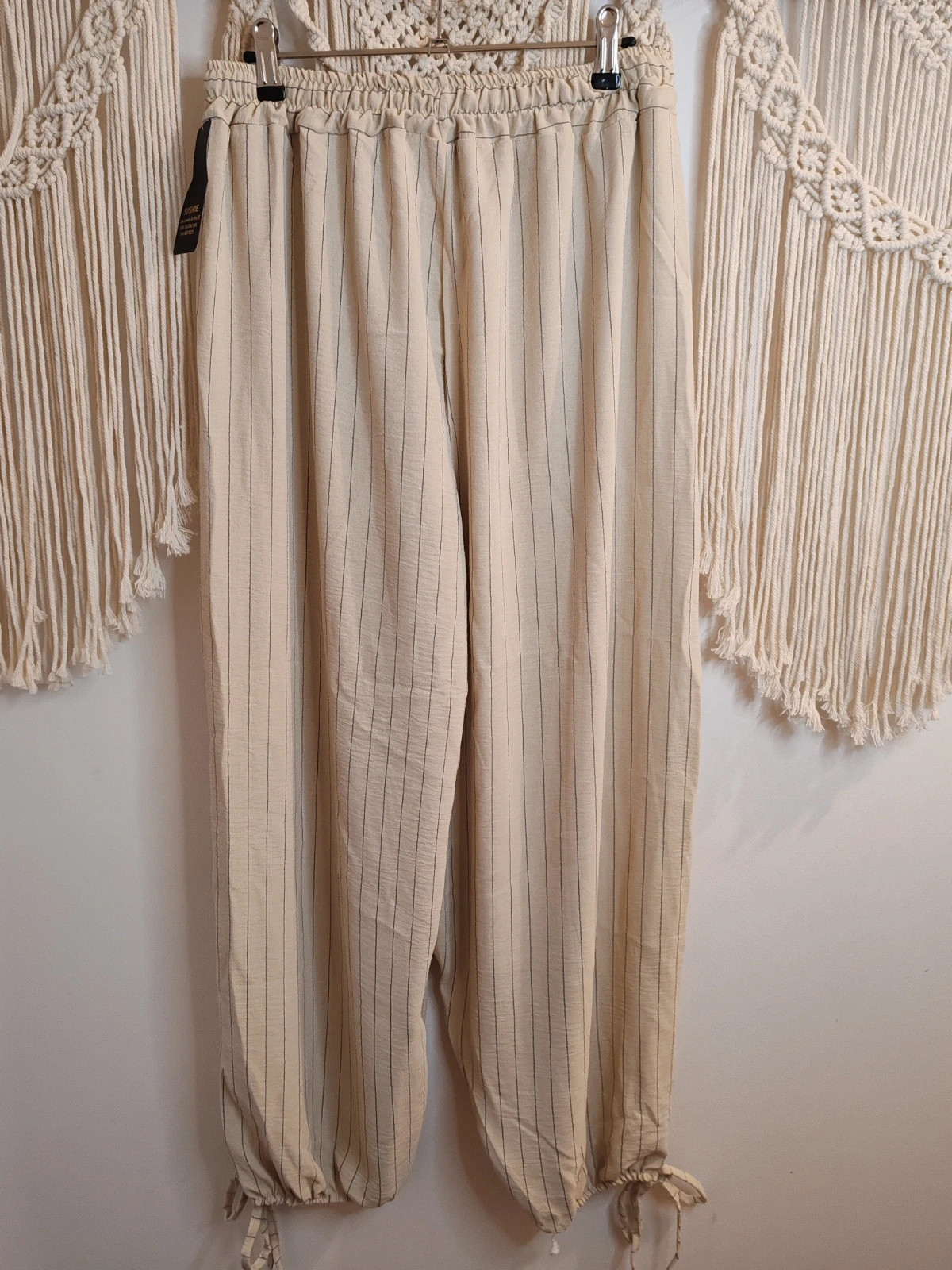 Pantalon beige et marine – Sunshine – taille Taille unique 5