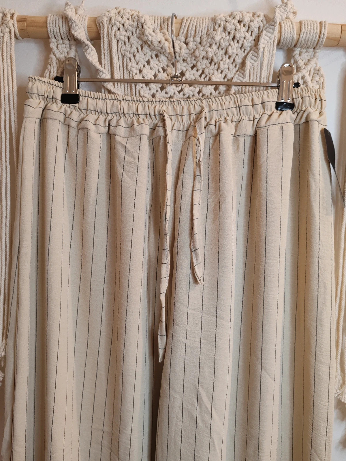 Pantalon beige et marine – Sunshine – taille Taille unique 3