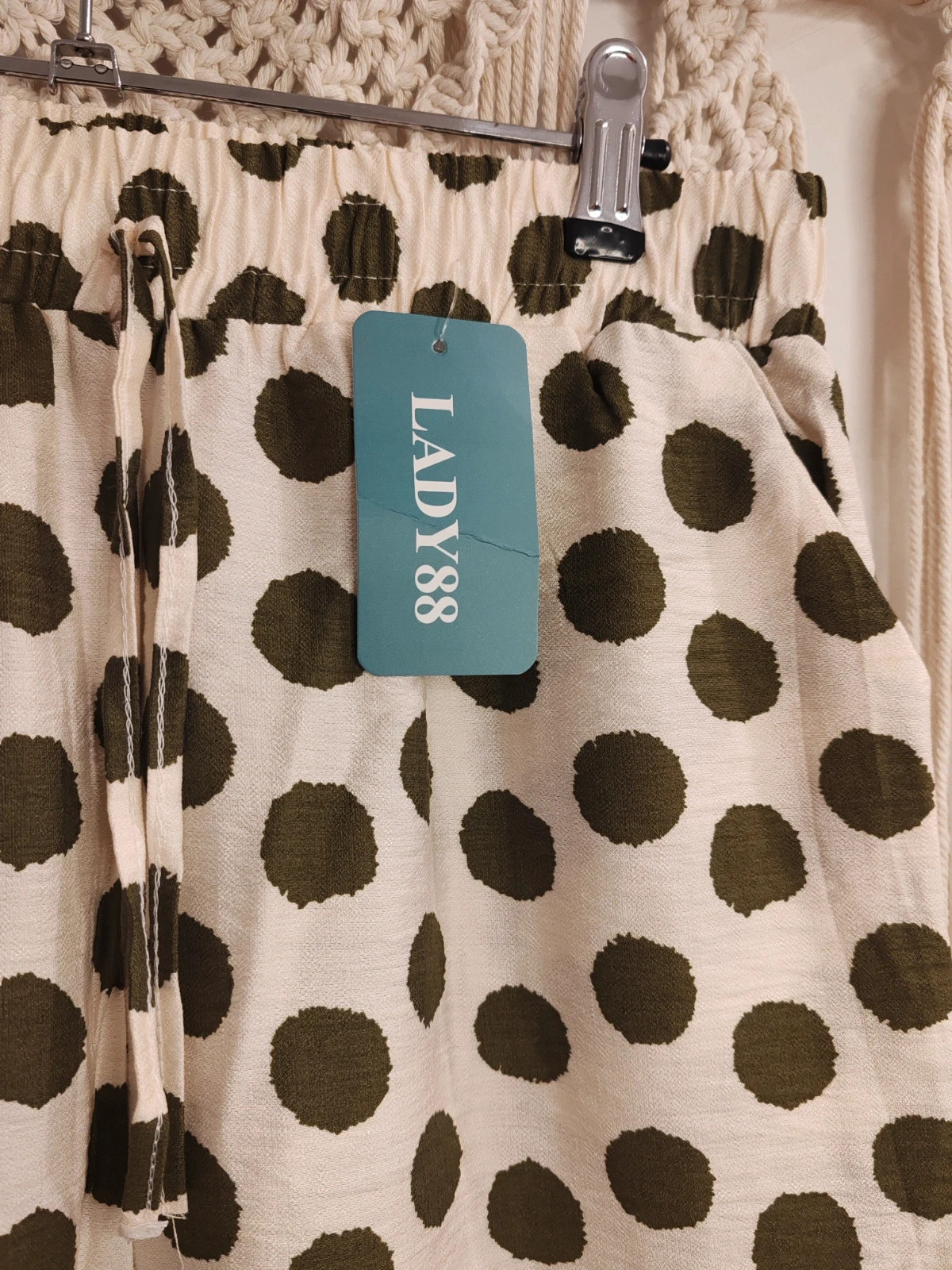 Pantalon a pois – Lady – taille L / 40 / 12 3