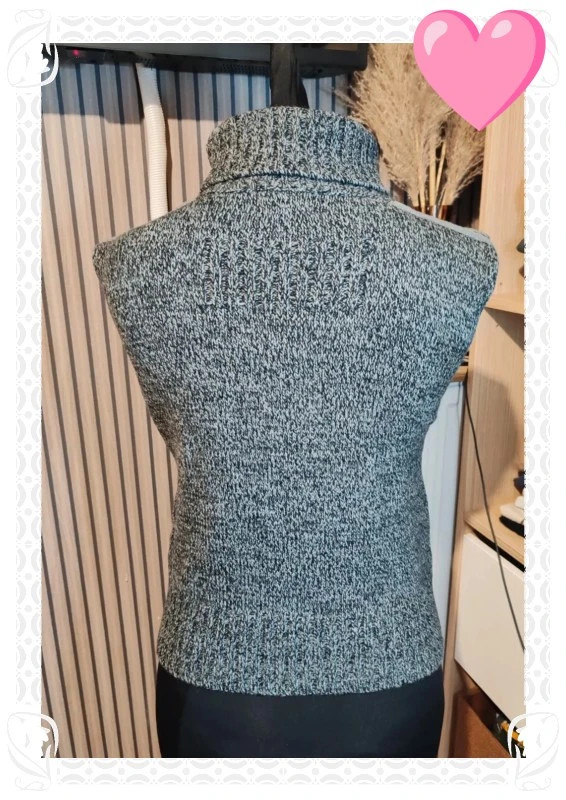 Pull col roulé sans manches y2k – giani giuili – taille S / 36 / 8 3