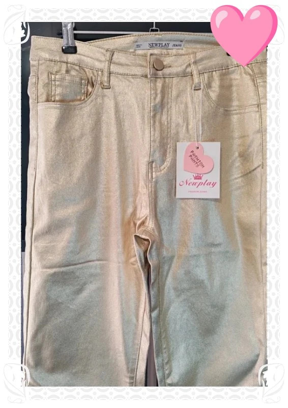 Pantalon doré newplay – Newplay – taille XL / 42 / 14 2