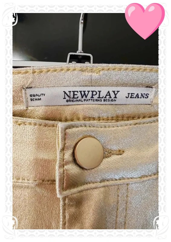 Pantalon doré newplay – Newplay – taille XL / 42 / 14 5