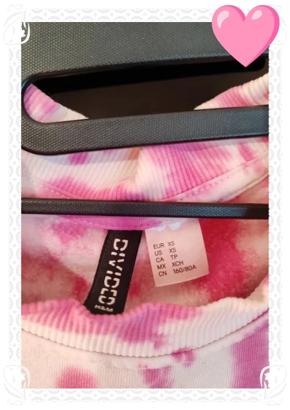 Sweat rose h&m – H&M – taille XS / 34 / 6 2