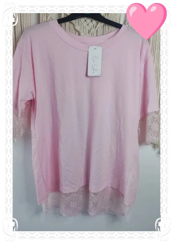 T-shirt dentelle – Sunshine – taille Taille unique 2