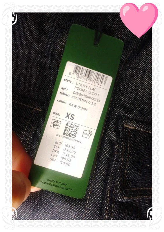 Veste jean gstar – G-Star RAW – taille XS 5
