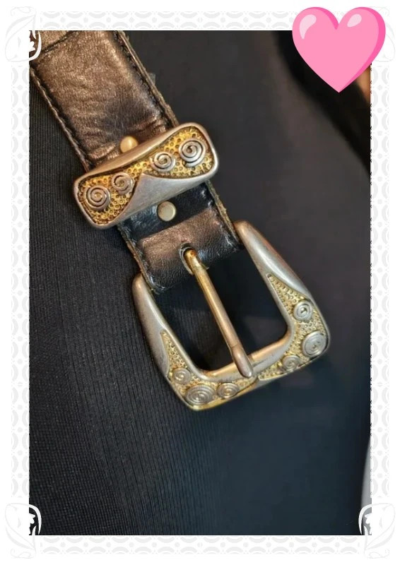Ceinture en cuir vintage nanni – Nanni – taille 80 cm 2