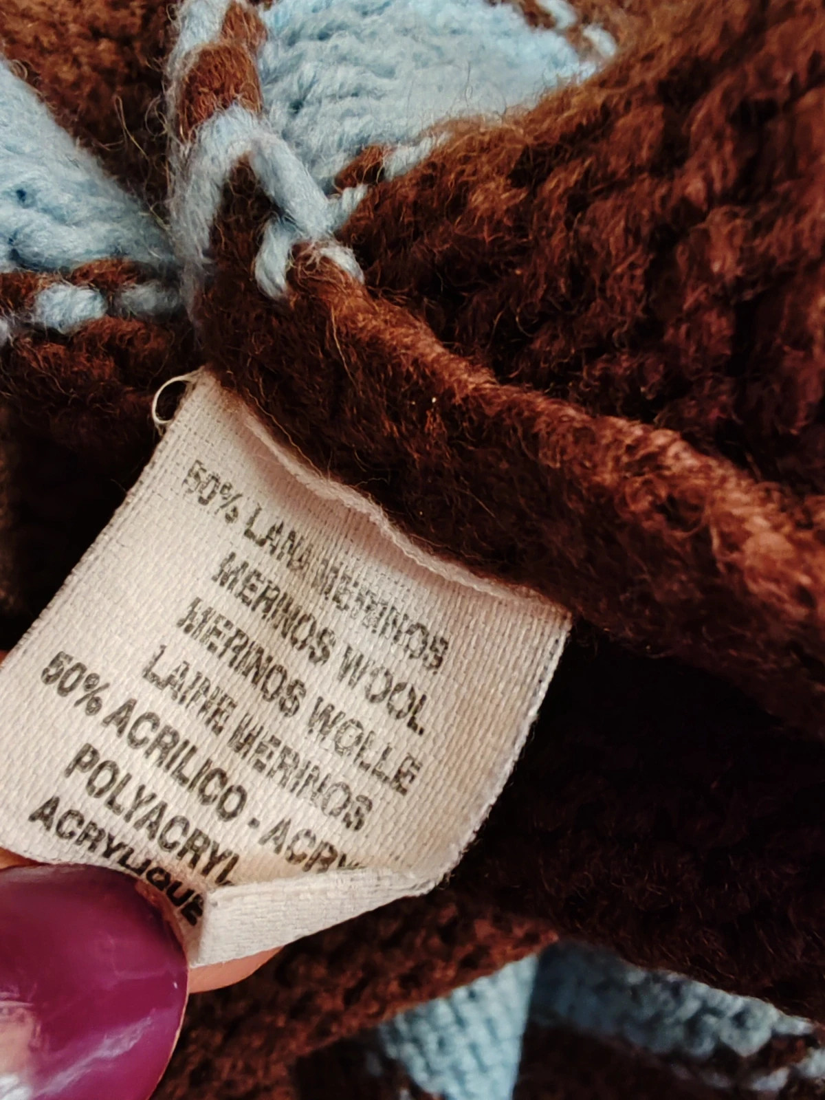 Pull col roulé marron – Styled In Italy – taille XL / 42 / 14 4