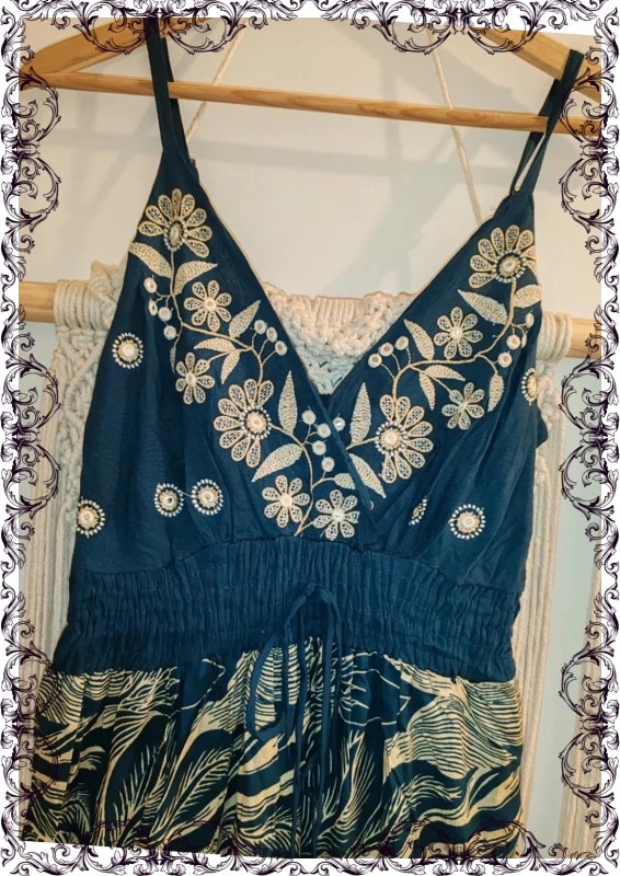 Robe longue brodé