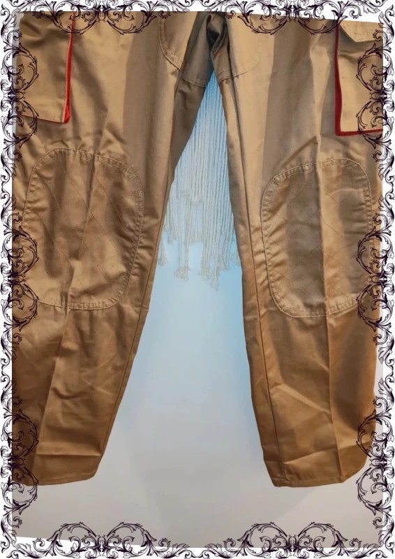 Pantalon de travail cargo camel et rouge – Vesin – taille M / 38 / 10 3