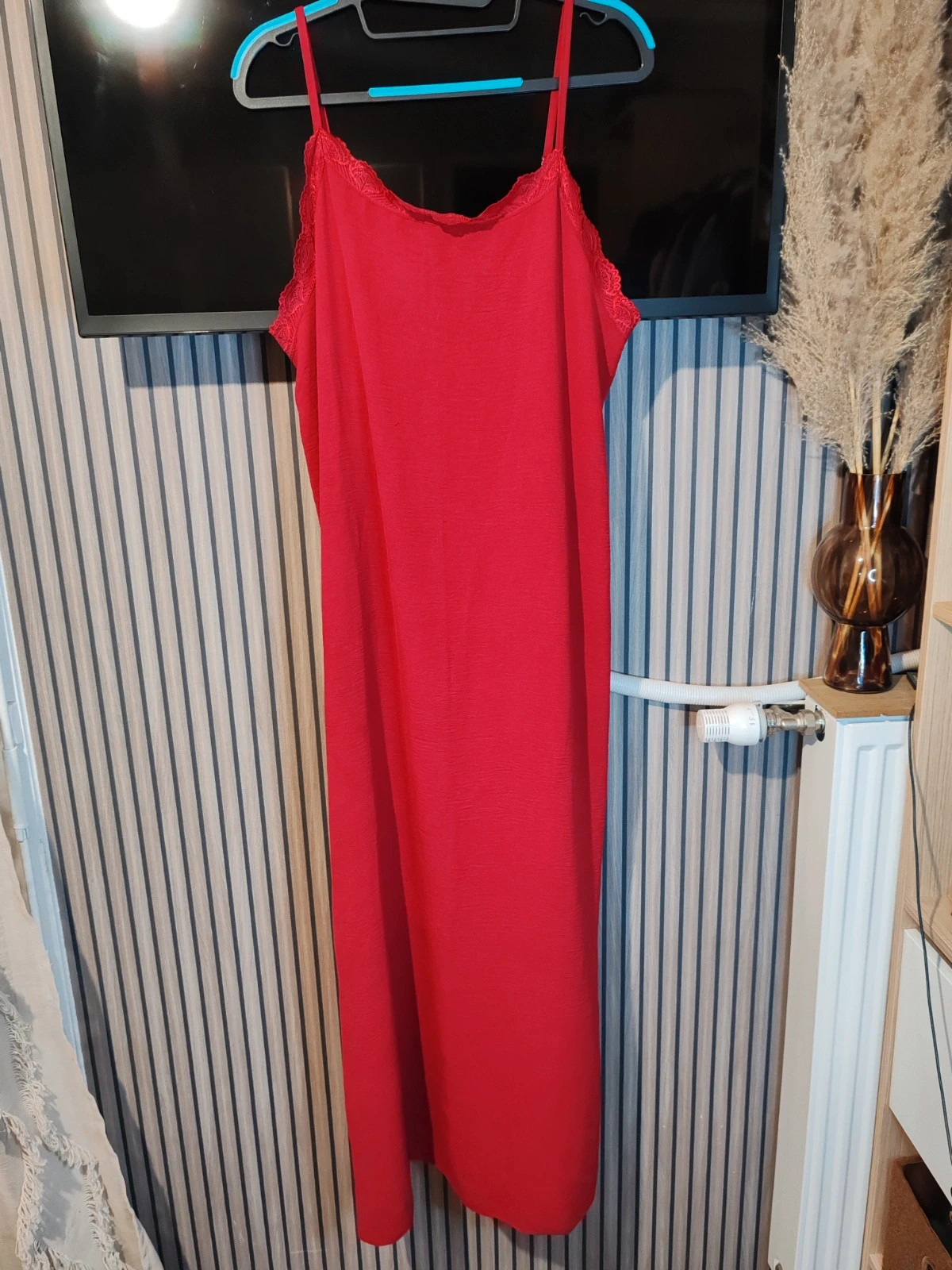 Robe longue rouge