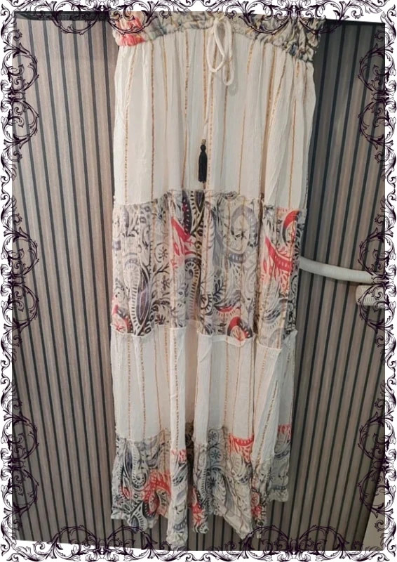 Robe longue banc et marine – Bohemy Ibiza – taille Taille unique 3
