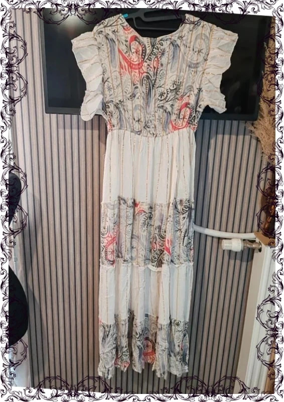 Robe longue banc et marine – Bohemy Ibiza – taille Taille unique 5