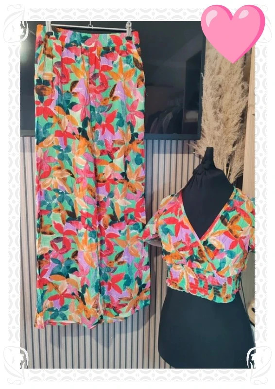 Ensemble top et pantalon fanrong