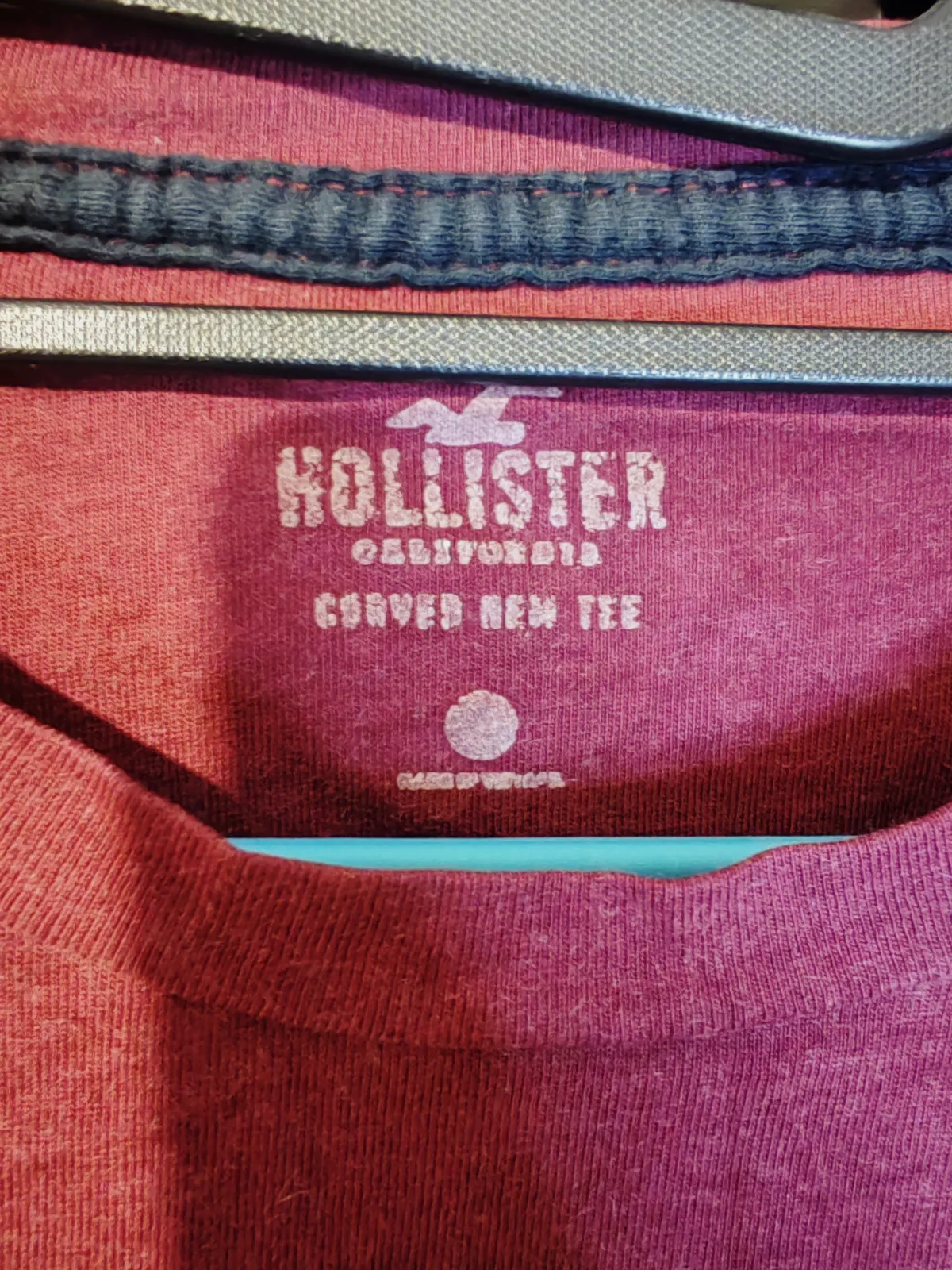 T-shirt manches longues Hollister dégradé rouge – Hollister – taille S 3
