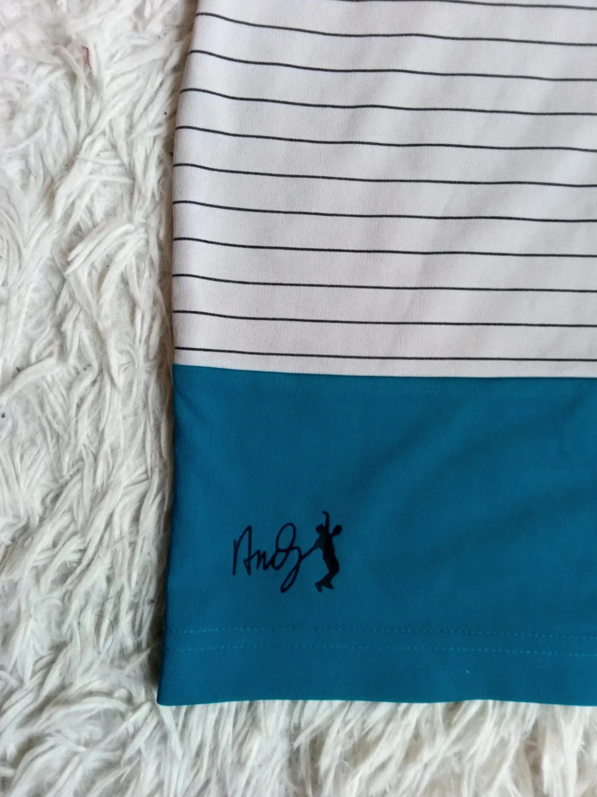Polo Lacoste garçon 12 ans/152 cm – Blanc & Bleu – Rayures fines – Très bon état – Classique – Lacoste – taille 12 ans / 152 cm 2