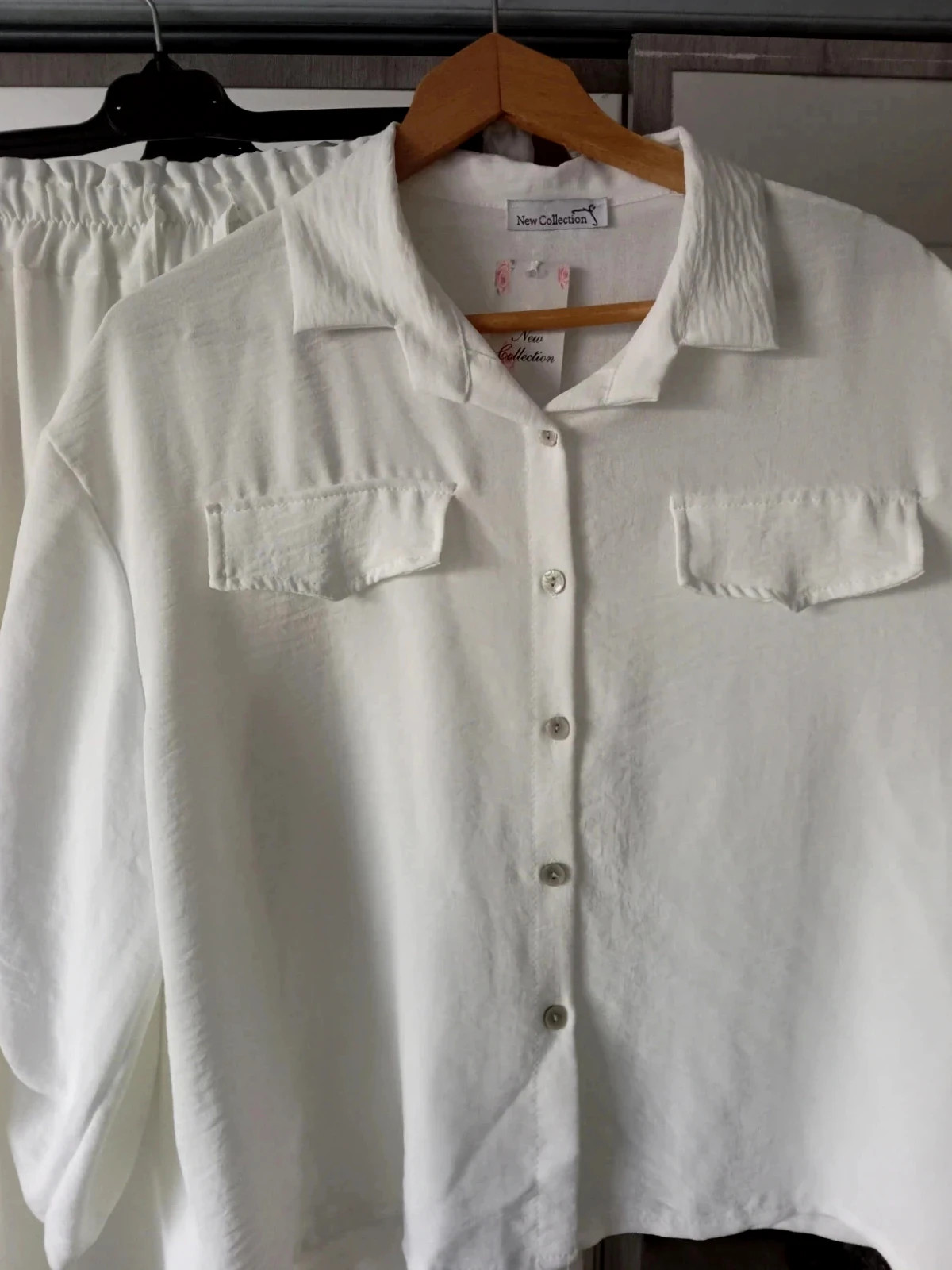 Ensemble 2 pièces New Collection TU – Blanc – Neuf – Oversize / Ample / Été – Fashion – taille Taille unique 3