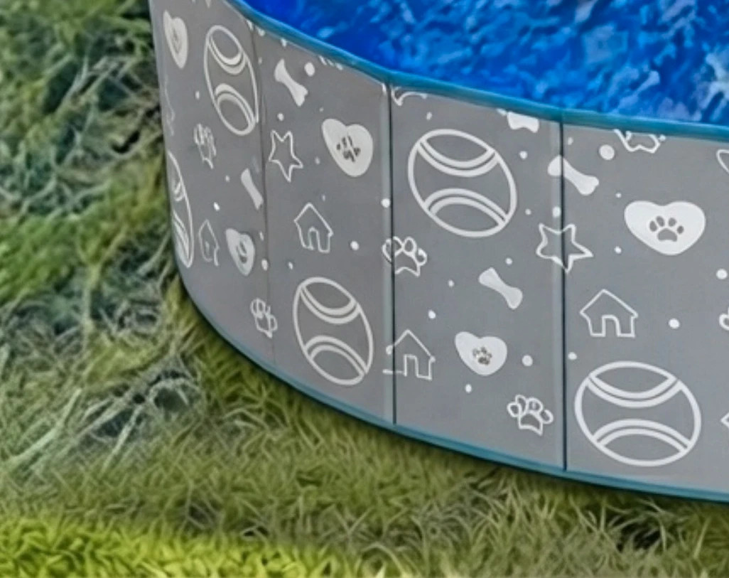 Piscine Pliable pour Chien & Animaux 160x30cm - Baignade & Rafraîchissement Extérieur – Piscine animaux – taille L 2