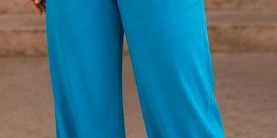 Sarouel femme XL/XXL – Bleu turquoise – Très bon état – Bohème / Harem / Été – Tendance – taille XXL / 44 / 16 4