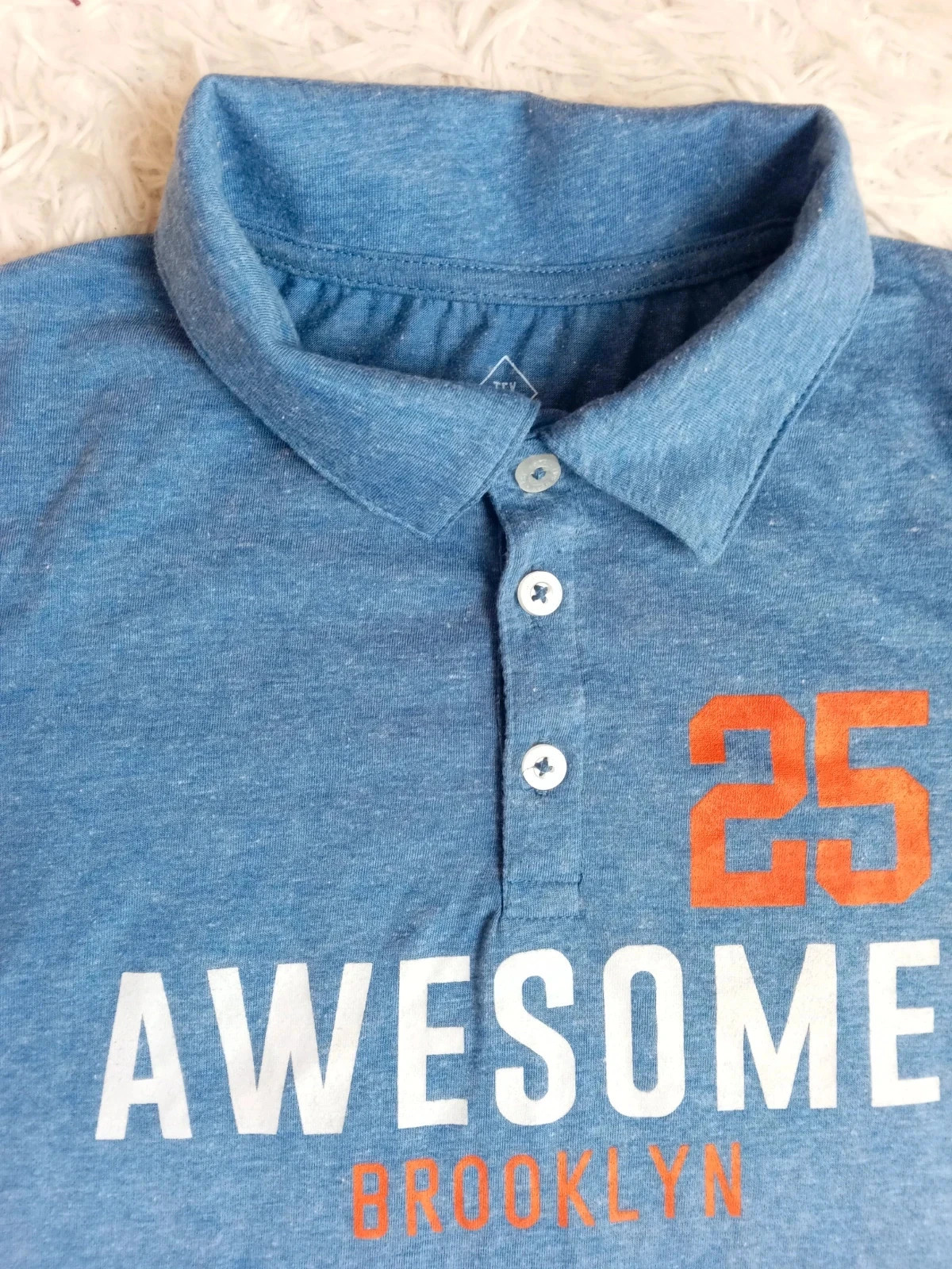 Polo TEX garçon 11 ans 146 cm – Bleu/Orange Awesome 25 – Neuf avec étiquette – TEX – taille 11 ans / 146 cm 5
