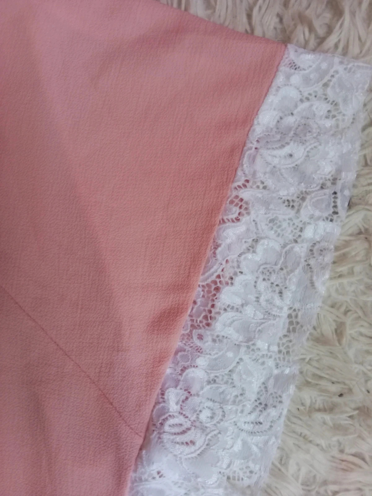 Tunique rose dentelle TU – Neuf – Ample / Bohème / Été / Élégante – Tendance – taille Taille unique 4