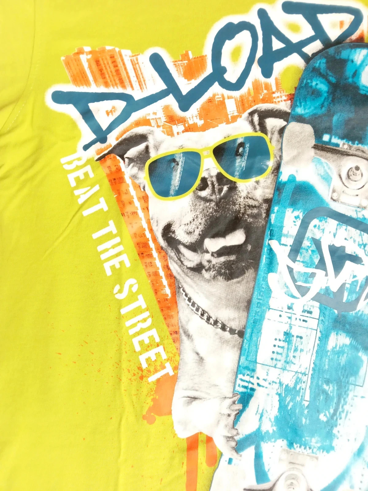 T-shirt C&A garçon 13 ans 158 cm – Vert/Bleu – Imprimé skate – Neuf avec étiquette – C&A – taille 13 ans / 158 cm 5