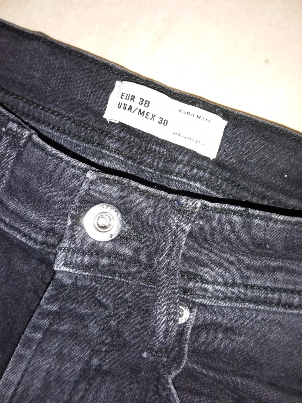 Jean skinny noir Zara style biker – Taille 38 EUR – Très bon état – Zara – taille S 4