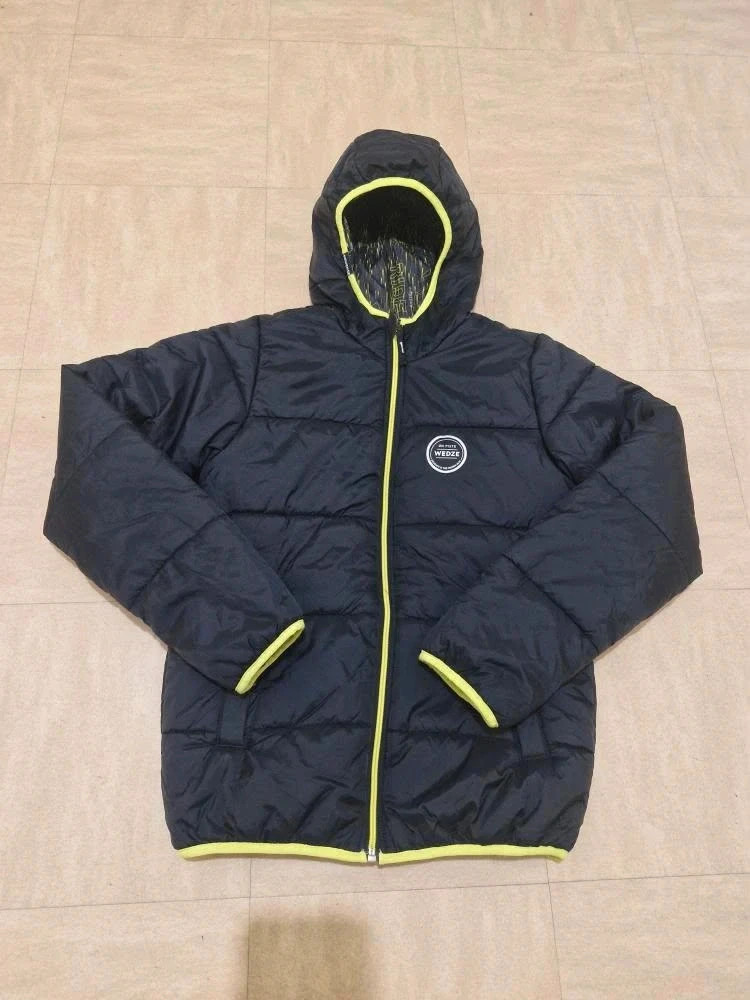 Veste Wed'ze réversible noire et jaune fluo – 13/14 ans – Wed'ze – taille 14 ans / 164 cm 2