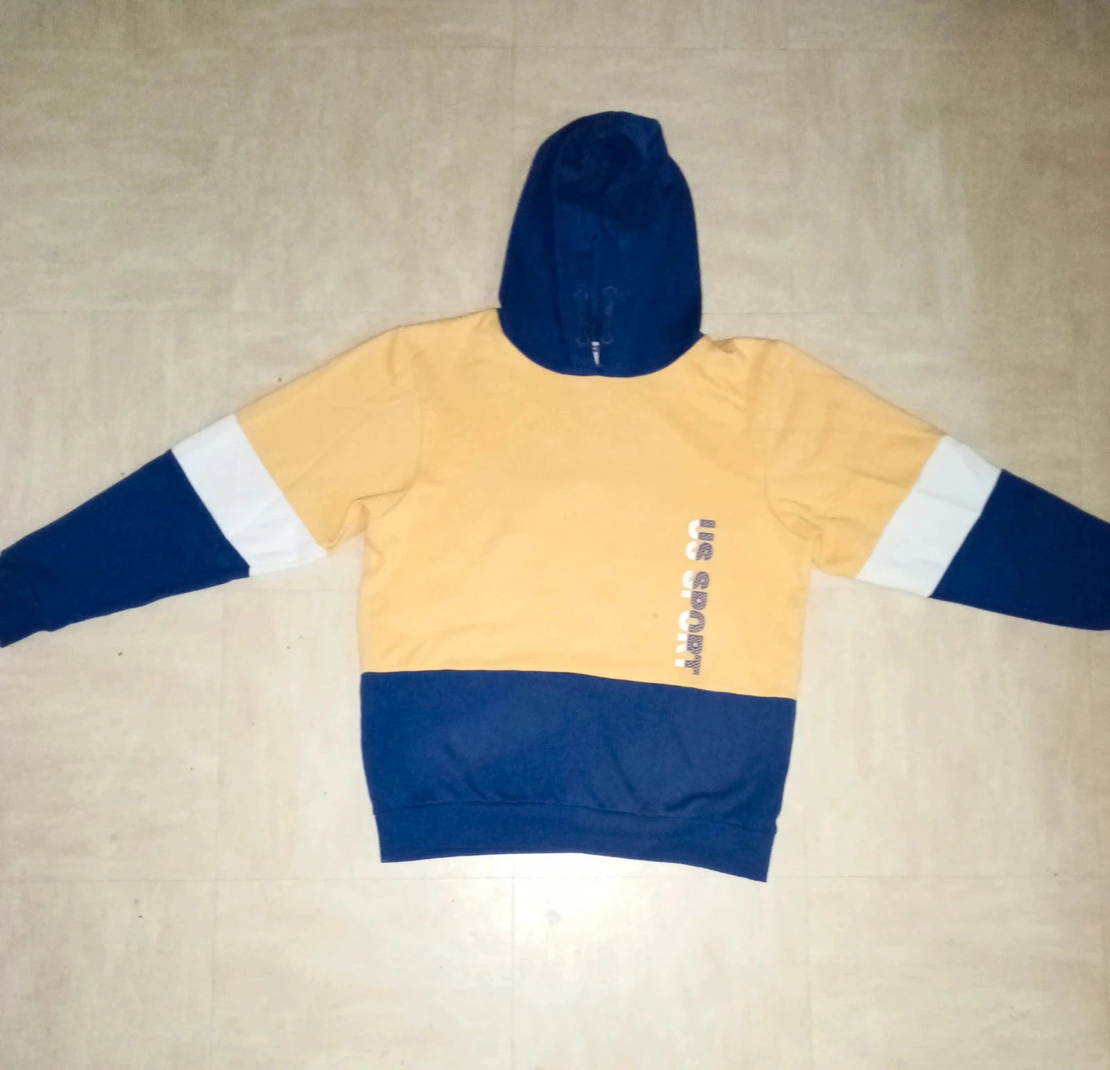 Ensemble survêtement US Sport 14 ans, jaune et bleu, bon état – US Jeans – taille 14 ans / 164 cm 2