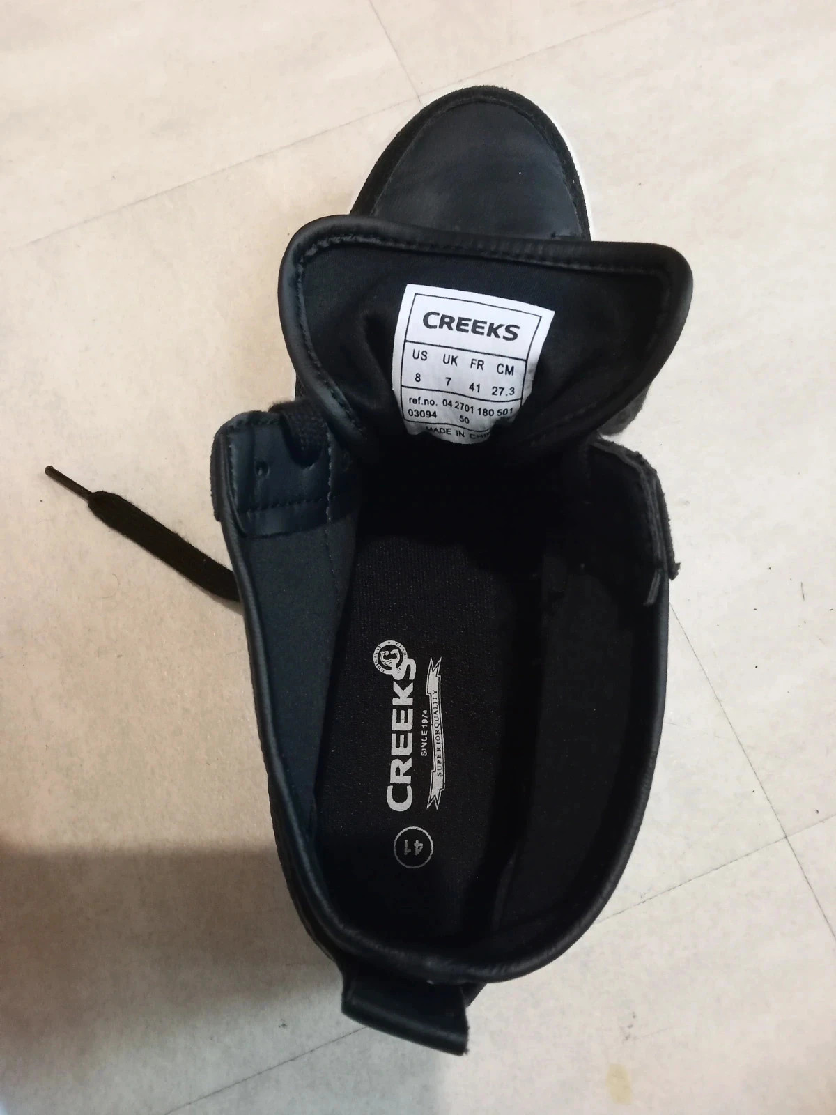 Creeks Baskets Noires – Taille 41 – Confort et Élégance – Creeks – taille 41 5