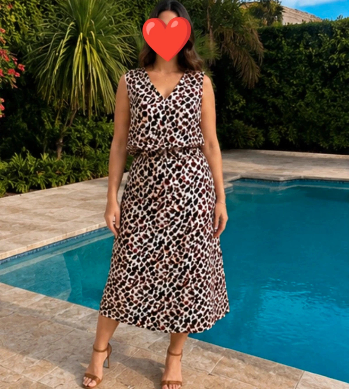 Ensemble haut + jupe léopard femme – Haut 48 / Jupe XXL – Neuf – Élégant été – Fashion – taille XXL / 44 / 16 2