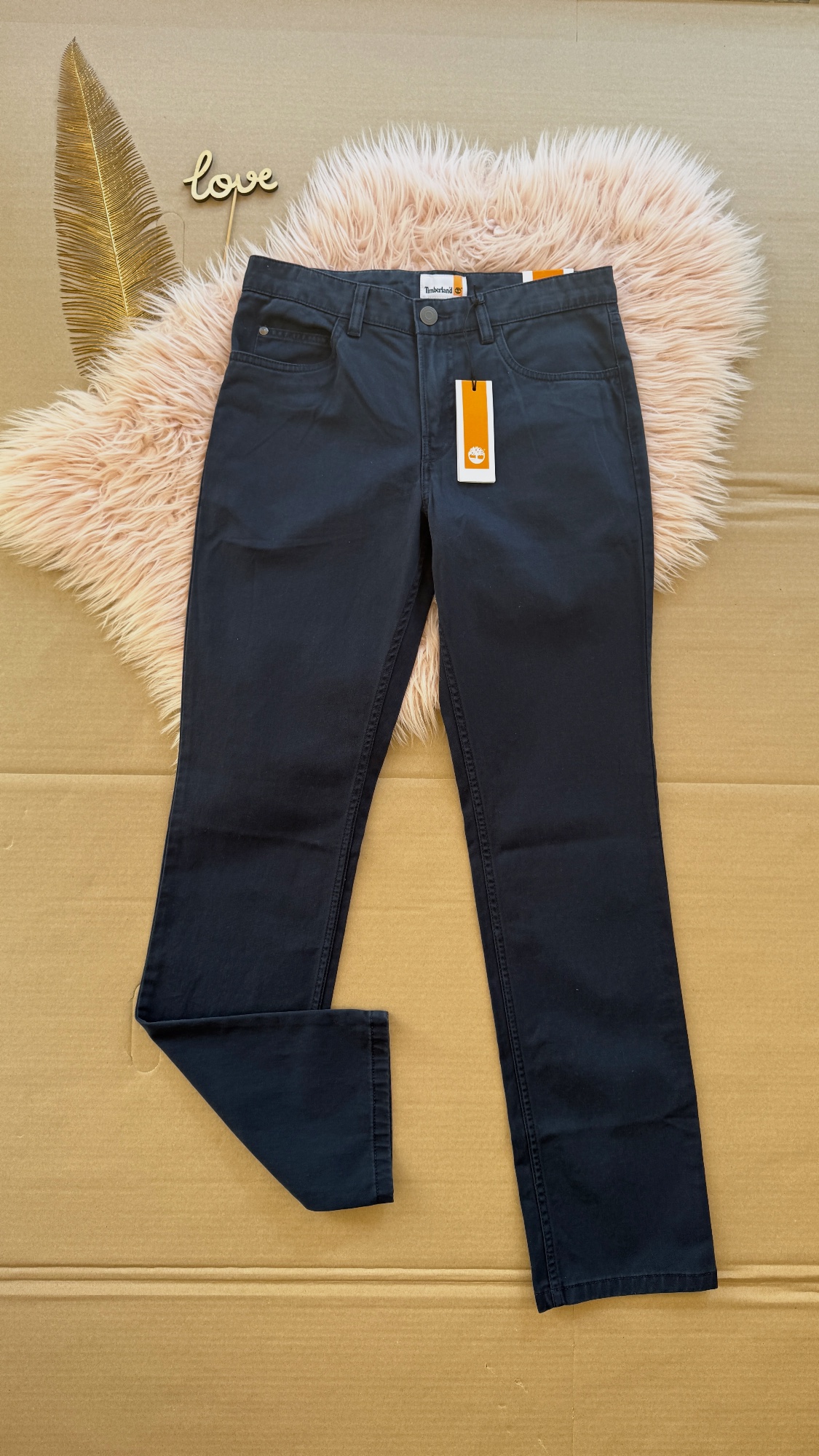 Pantalon droit Timberland bleu marine