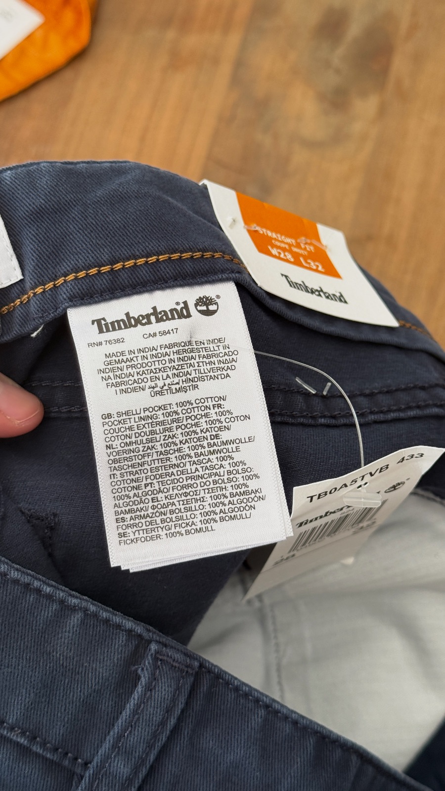 Pantalon droit Timberland bleu marine – Timberland – taille 38 7