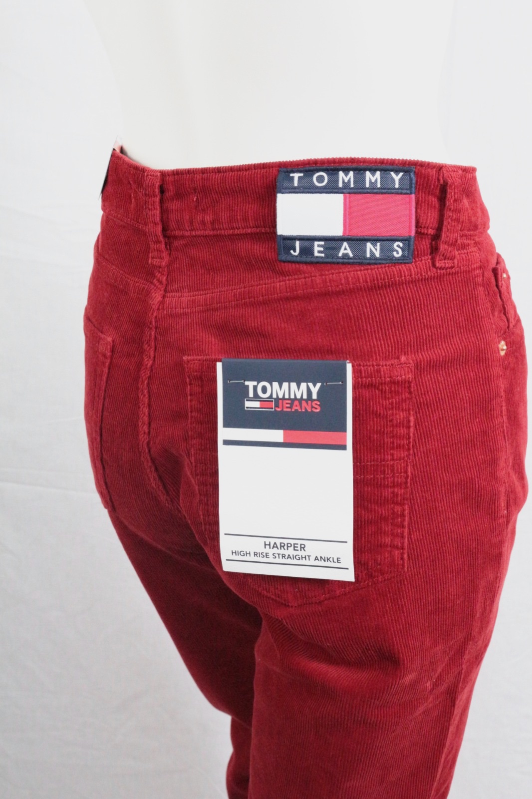 Pantalon en velours côtelé rouge Tommy Jeans Harper – Tommy Jeans – taille 36 2
