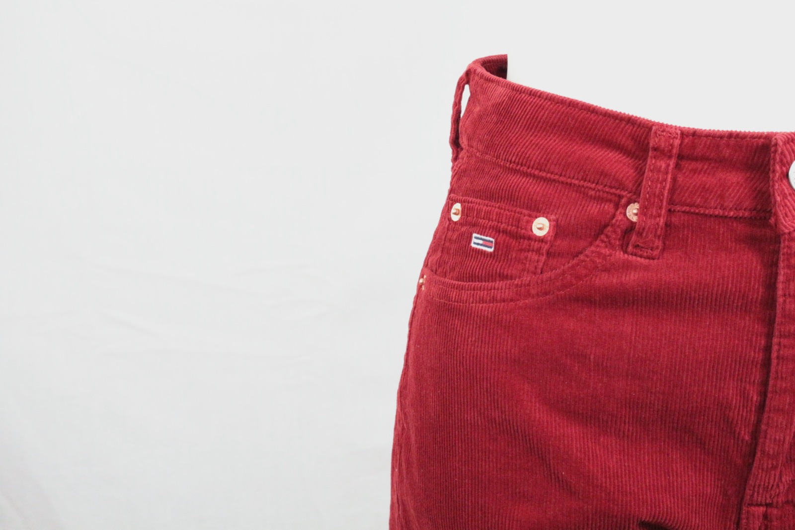 Pantalon en velours côtelé rouge Tommy Jeans Harper – Tommy Jeans – taille 36 4