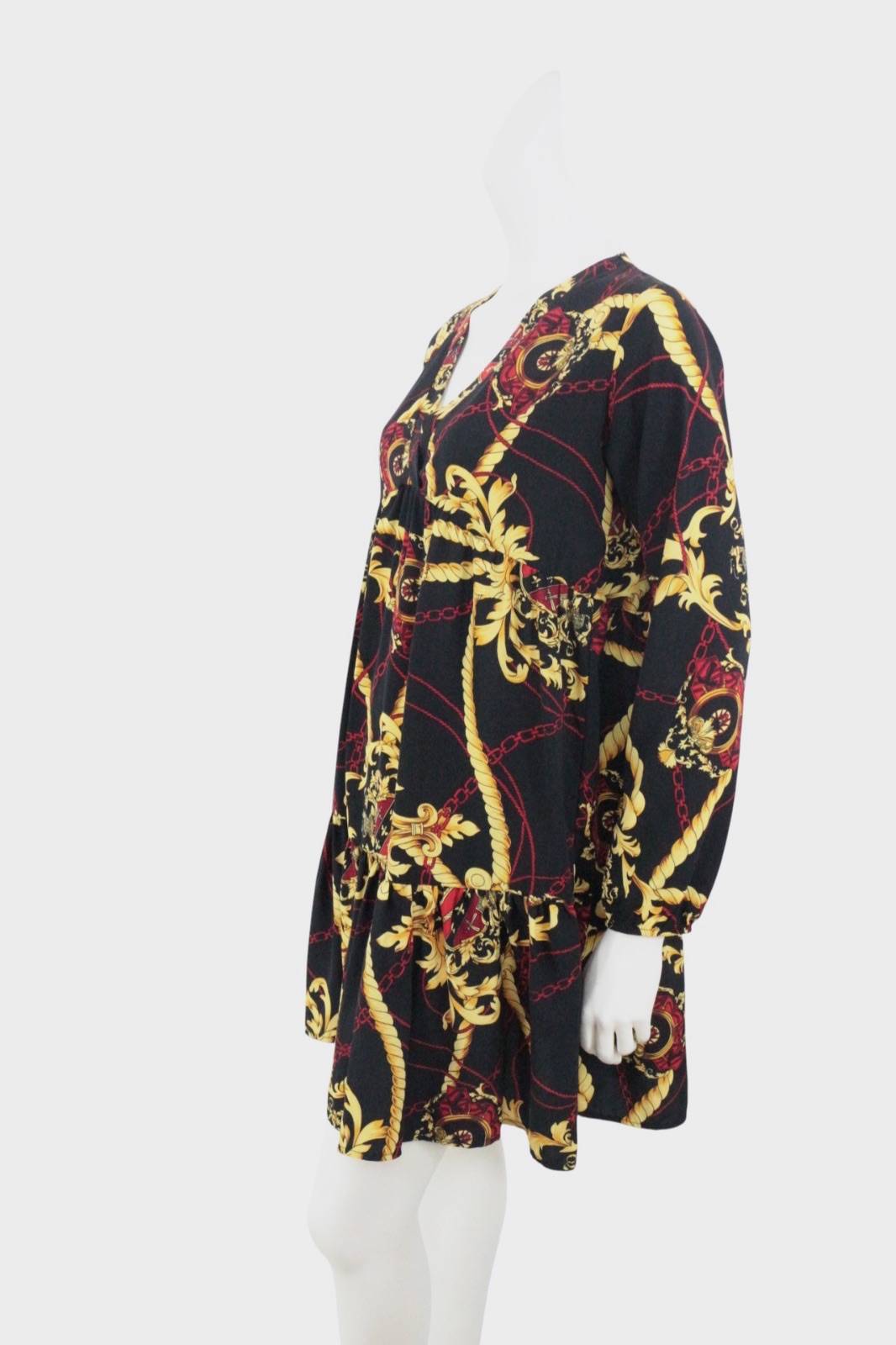 Robe courte imprimé chaîne baroque – Charming girl – taille S 6