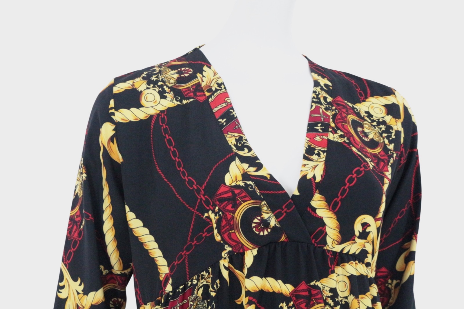 Robe courte imprimé chaîne baroque – Charming girl – taille S 2