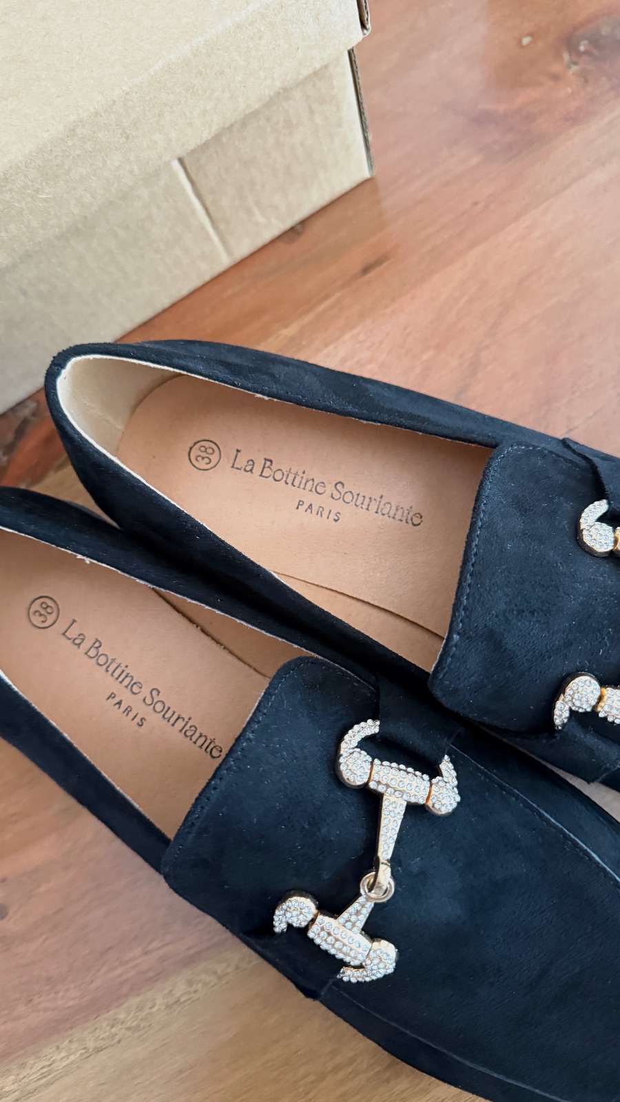 Mocassins noirs en suédine La Bottine Souriante taille 38 – La Bottine Souriante – taille EU 38 3