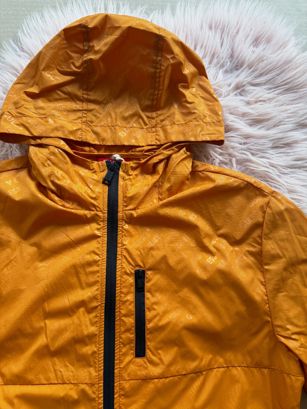 Coupe-vent à capuche Guess Orin orange XS – Guess – taille XS 3