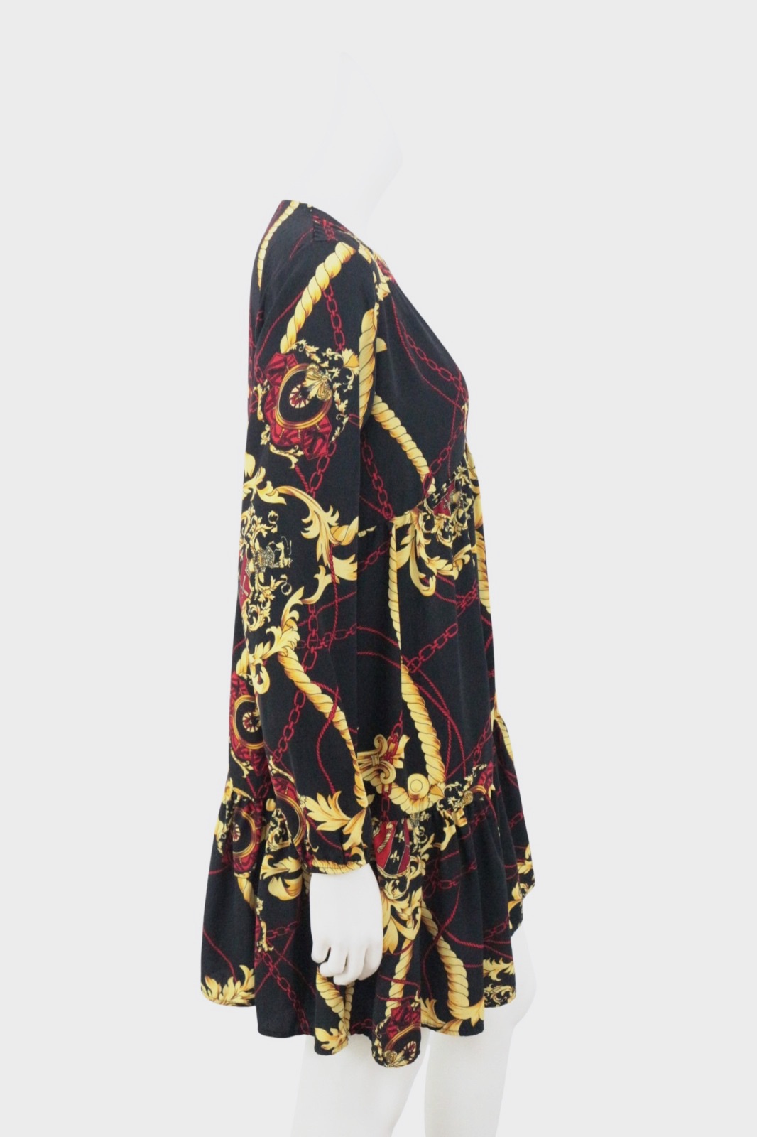 Robe courte imprimé chaîne baroque – Charming girl – taille S 4
