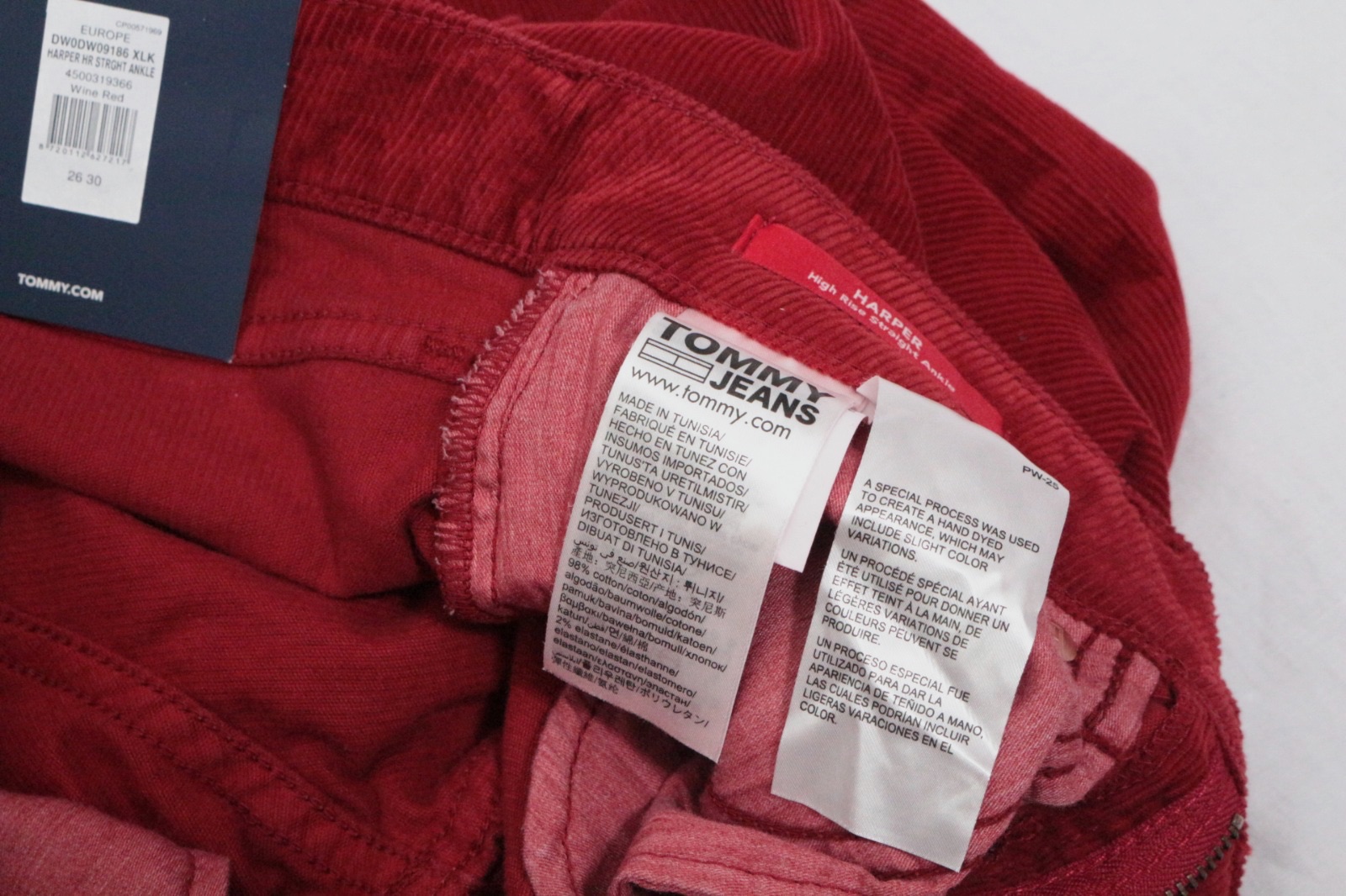 Pantalon en velours côtelé rouge Tommy Jeans Harper – Tommy Jeans – taille 36 9