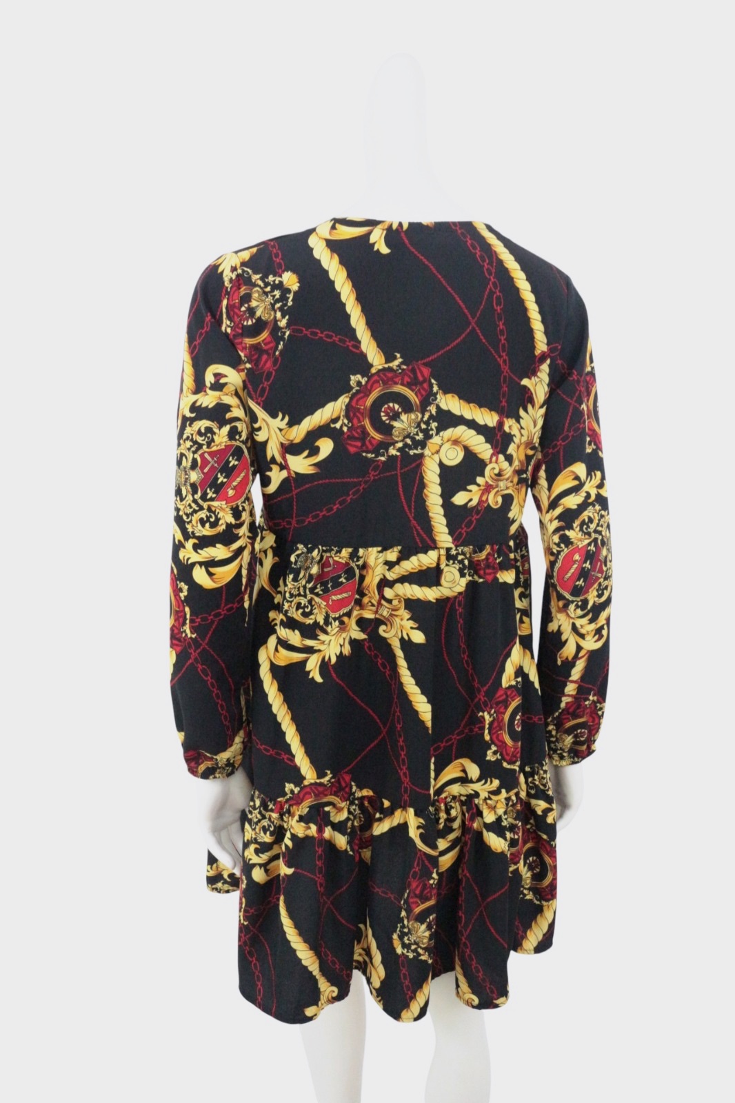 Robe courte imprimé chaîne baroque – Charming girl – taille S 5