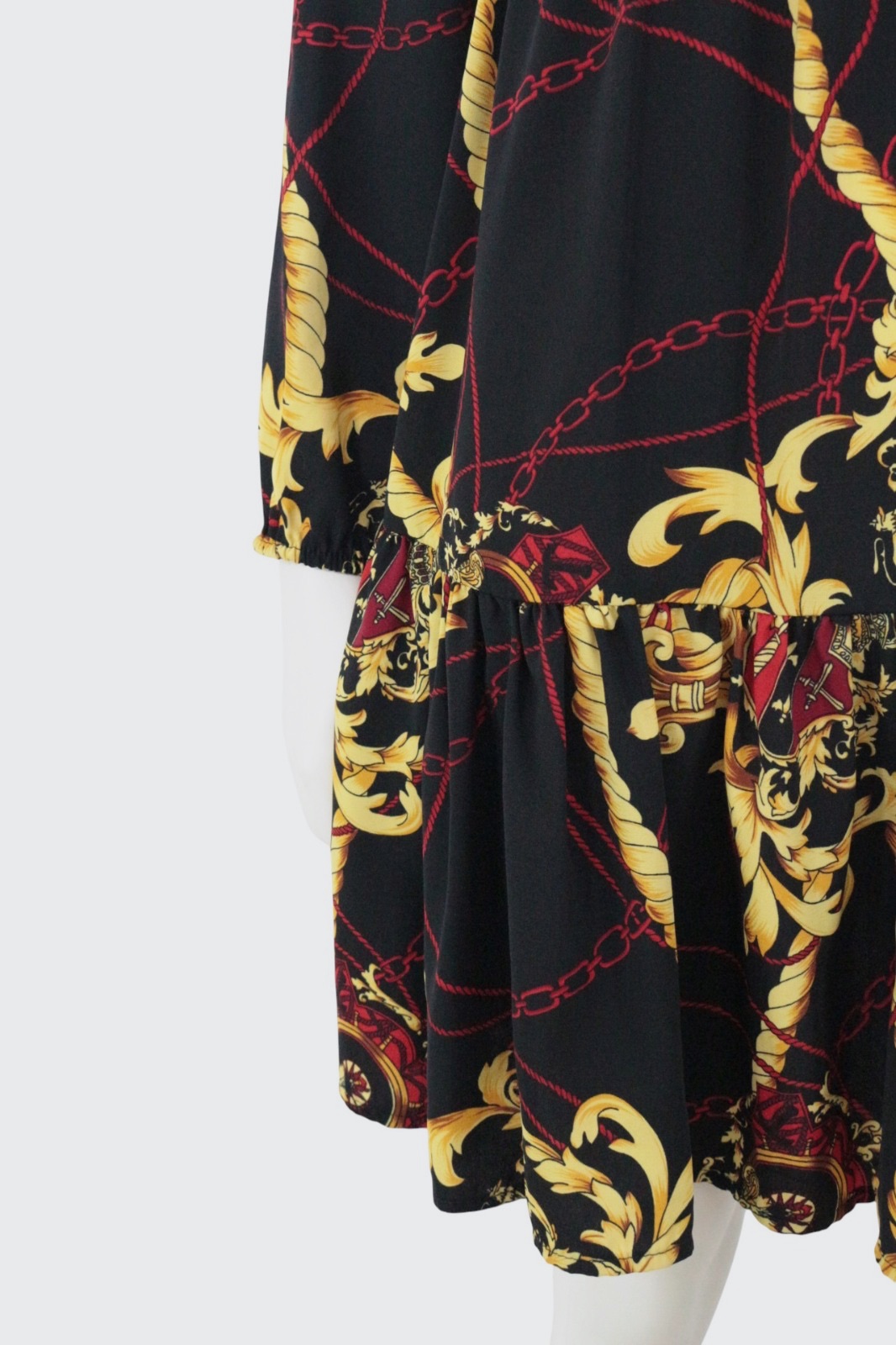 Robe courte imprimé chaîne baroque – Charming girl – taille S 3