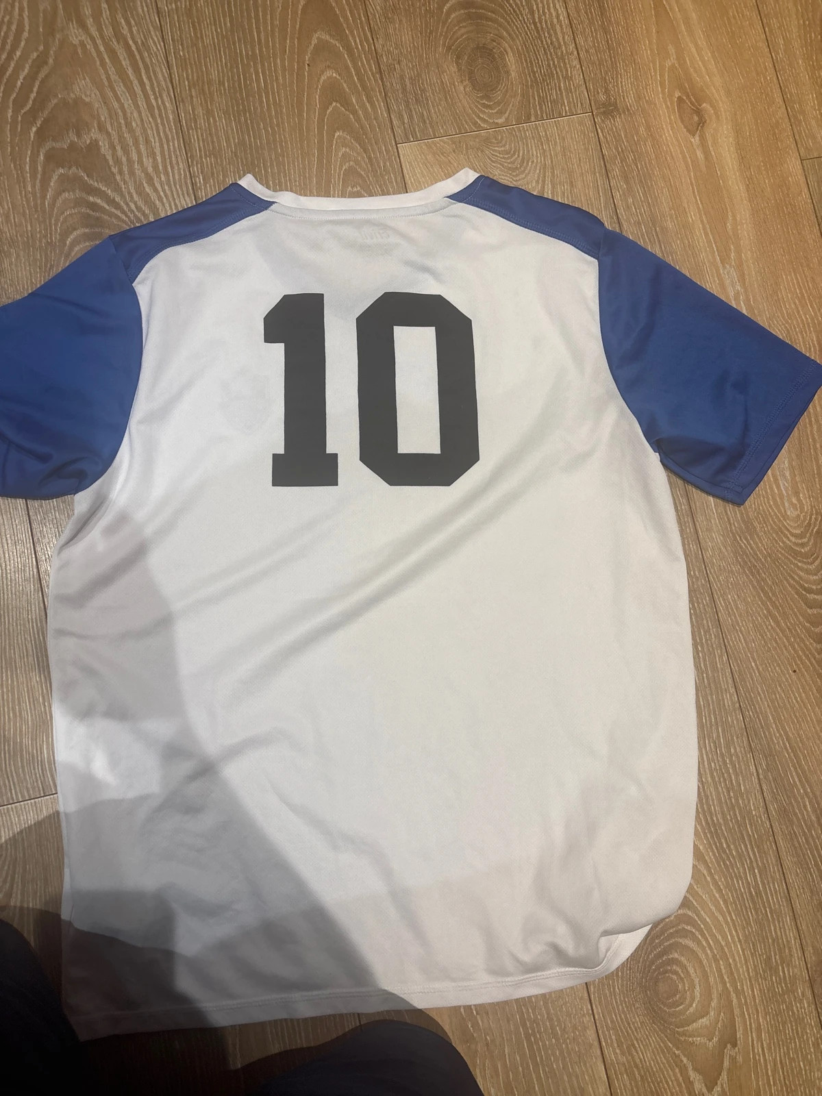 Maillot de sport Homme marque Crivit Blanc et Bleu numéro 10 taille L – Crivit – taille L 4