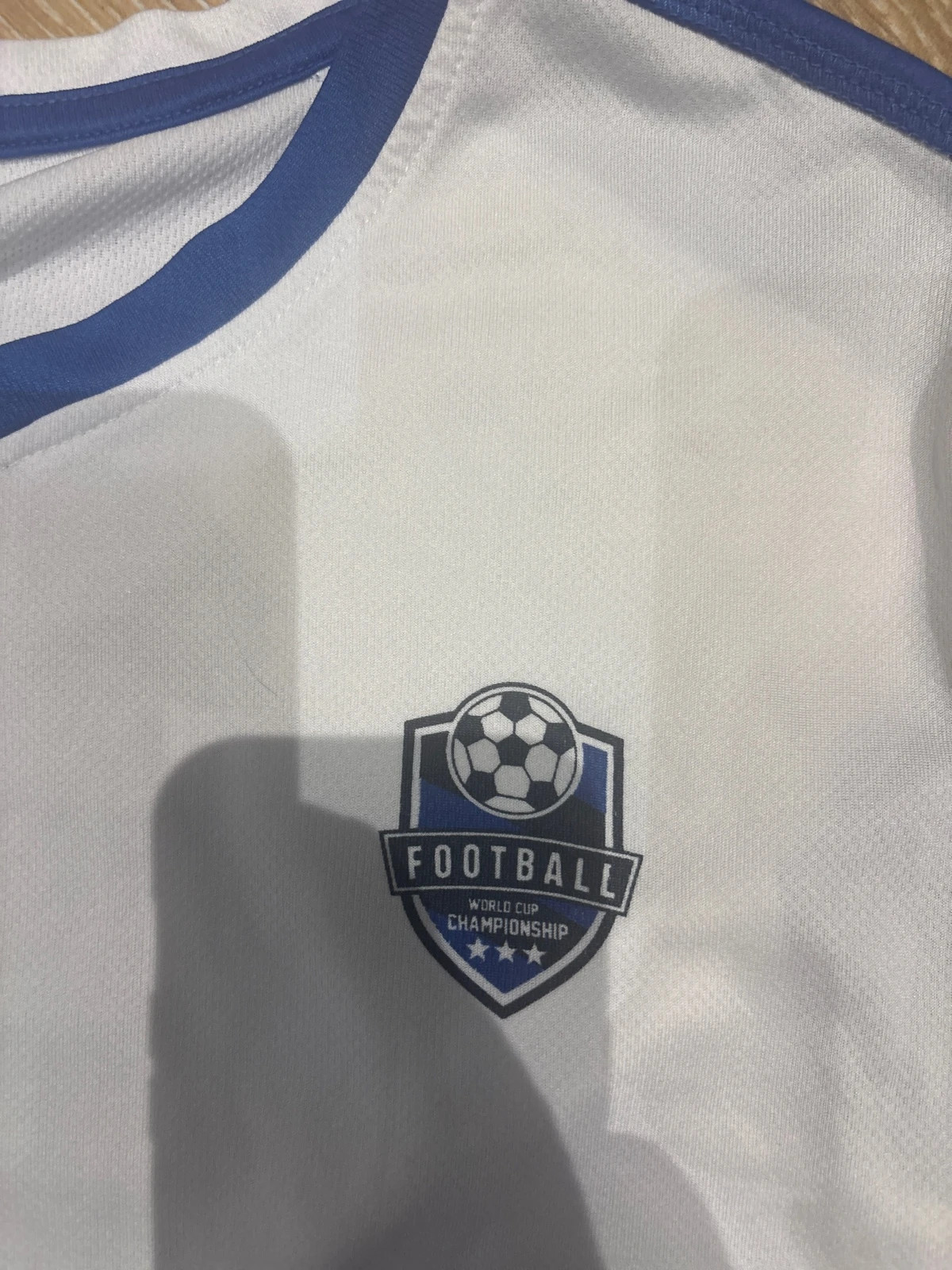 Maillot de sport Homme marque Crivit Blanc et Bleu numéro 10 taille L – Crivit – taille L 2