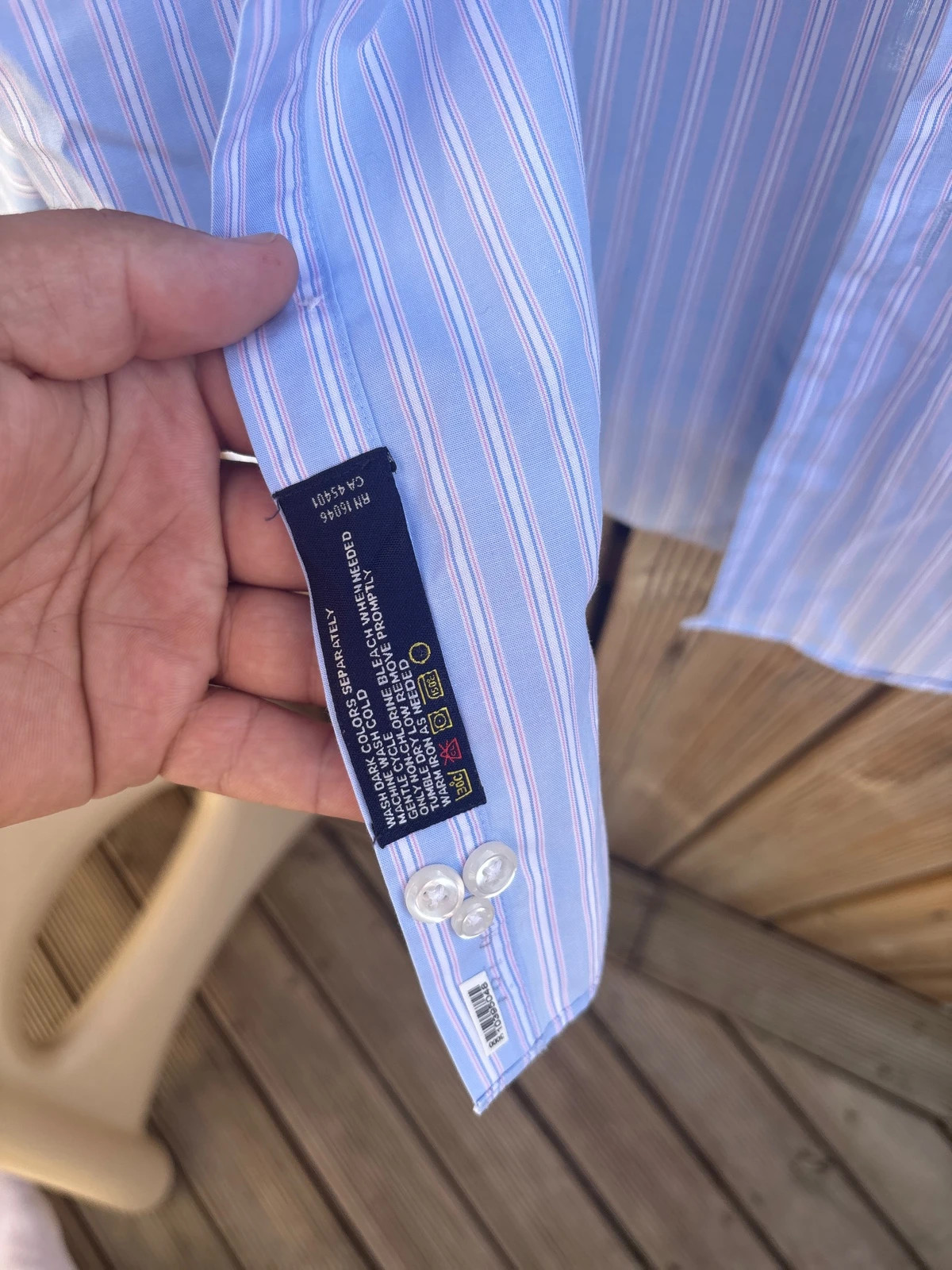 Chemise Nautica Mixte taille XL Bleu et blanc – Nautica – taille XL 4