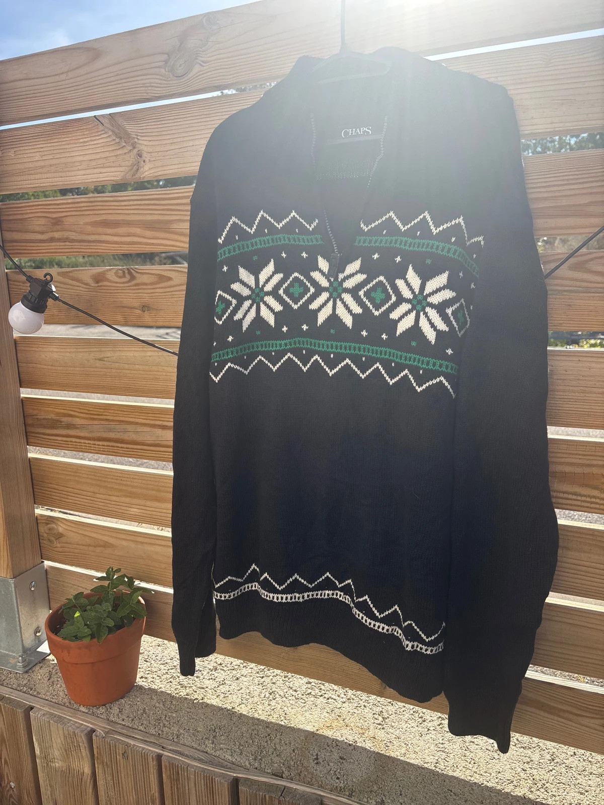 Pull Chaps taille L Noir / avec motif – CHAPS – taille L 4