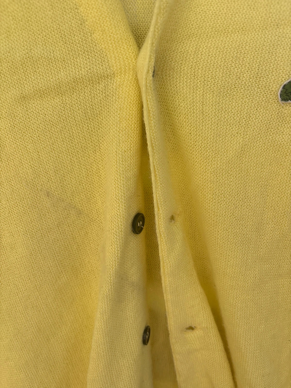 Cardigan Lacoste 🐊 collaboration Izod jaune poussin taille M Femme – Lacoste – taille M / 38 / 10 3