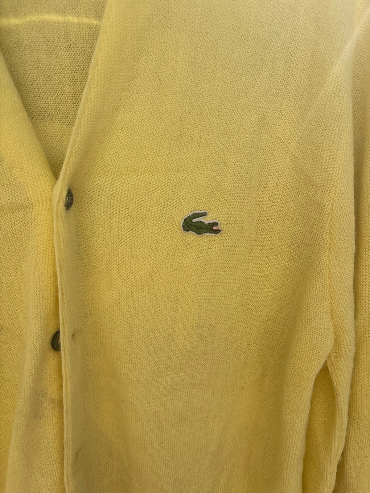 Cardigan Lacoste 🐊 collaboration Izod jaune poussin taille M Femme – Lacoste – taille M / 38 / 10 2