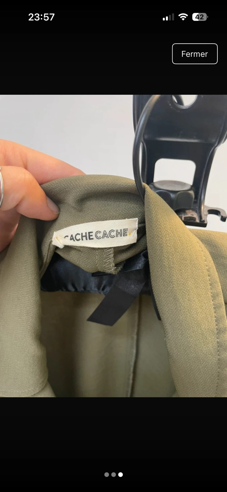 Blouses kaki taille M cache cache – Cache Cache – taille M / 38 / 10 3
